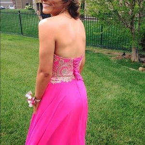 Hot Pink Prom Dress